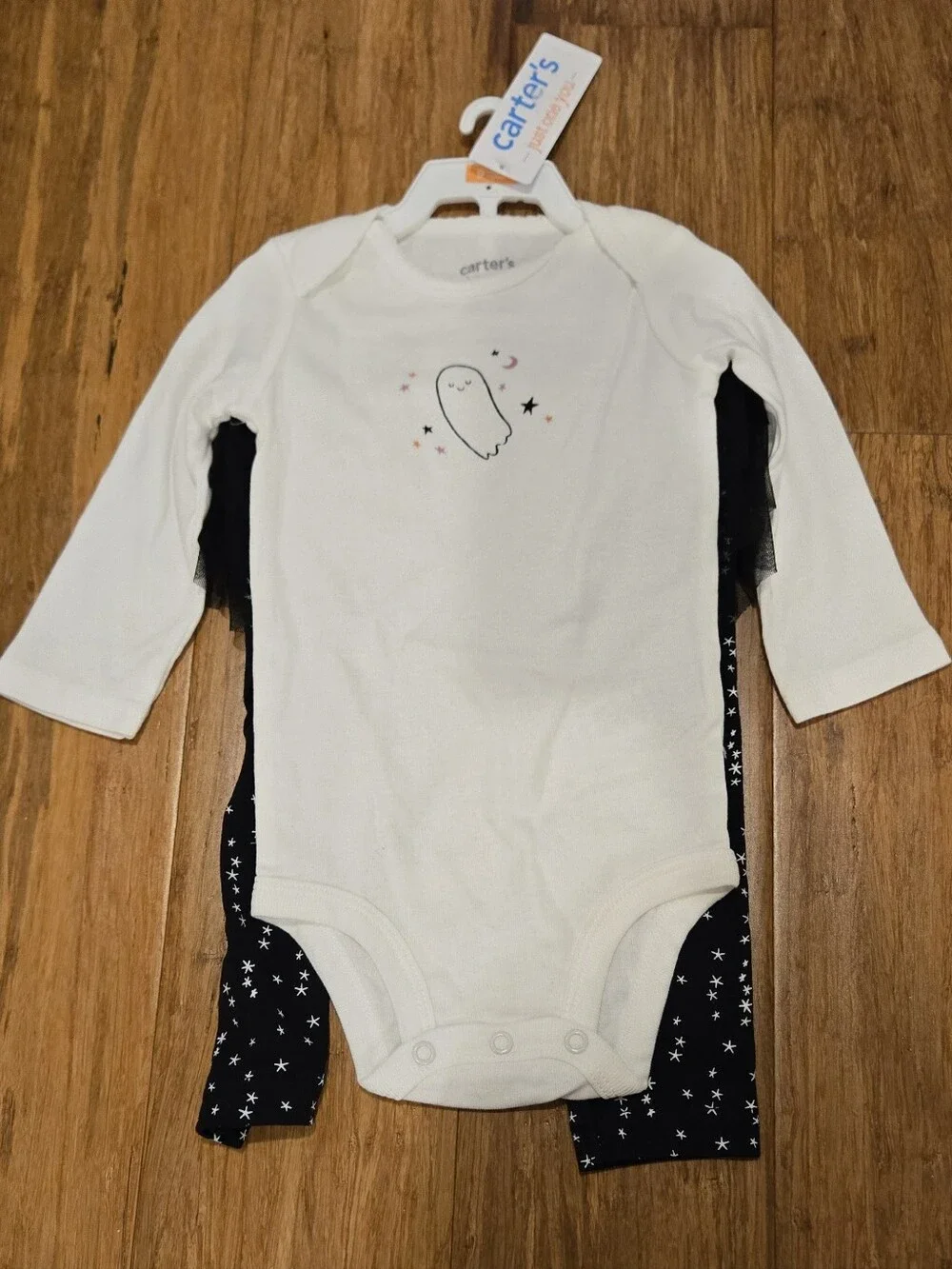 Carter's Baby Girls 2 Piece Ghost Long Sleeve Onsie & Tutu Pant Set